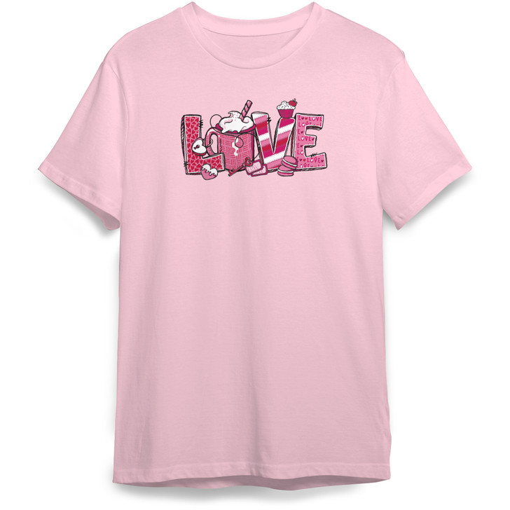 Love Mug Short Sleeve Classic Tee (Classic Pink)