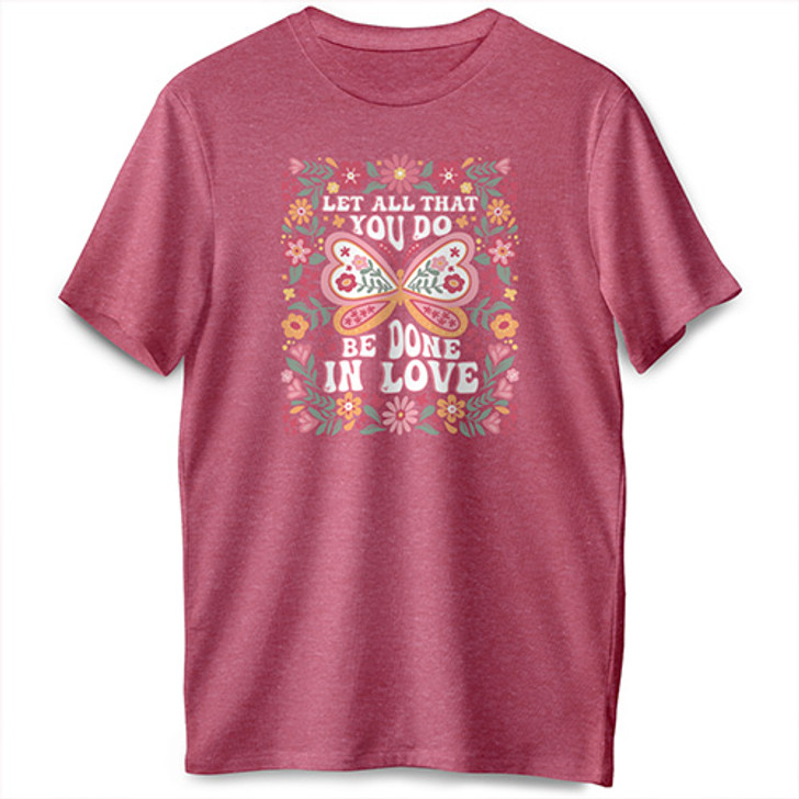 Let All That You Do Short Sleeve Premium Tee (Raspberry Heather)