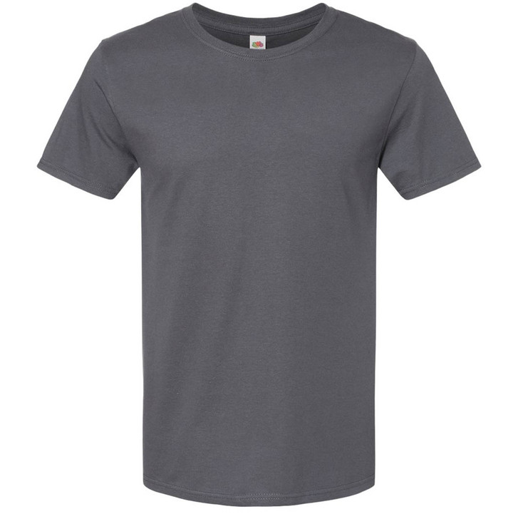 Plain Short Sleeve Ringspun Tee (Charcoal)