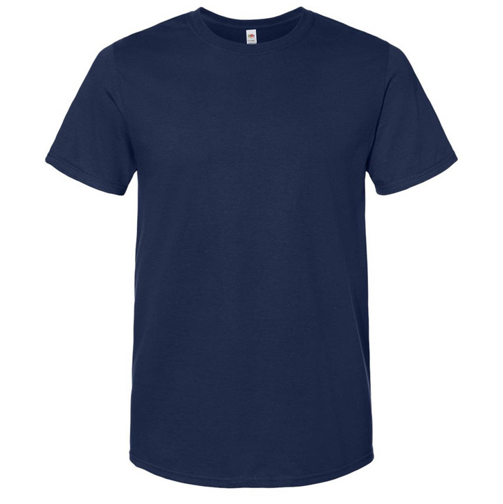 Plain Short Sleeve Ringspun Tee (Navy)