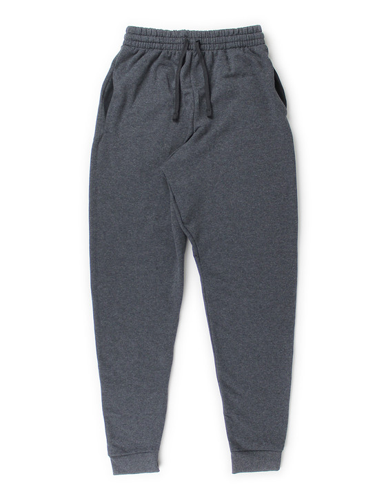 Plain Pocketed Sweatpants (Black Heather)