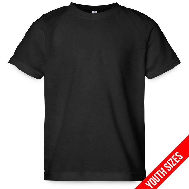 Plain Youth Short Sleeve Classic Tee (Black)