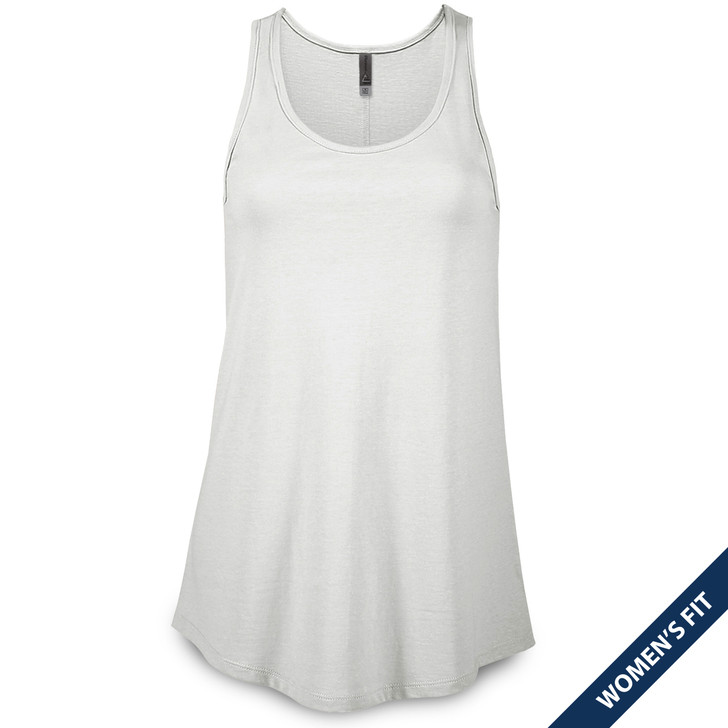 Plain Women's Flowy Tank Top (White)