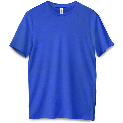 Plain Short Sleeve Premium Tee (Retro Heather Royal) - B-WEAR