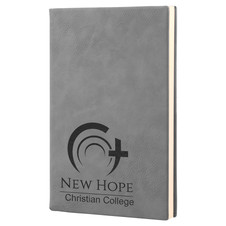 Gray Laserable Leatherette Journal Gray Laserable Leatherette Journal