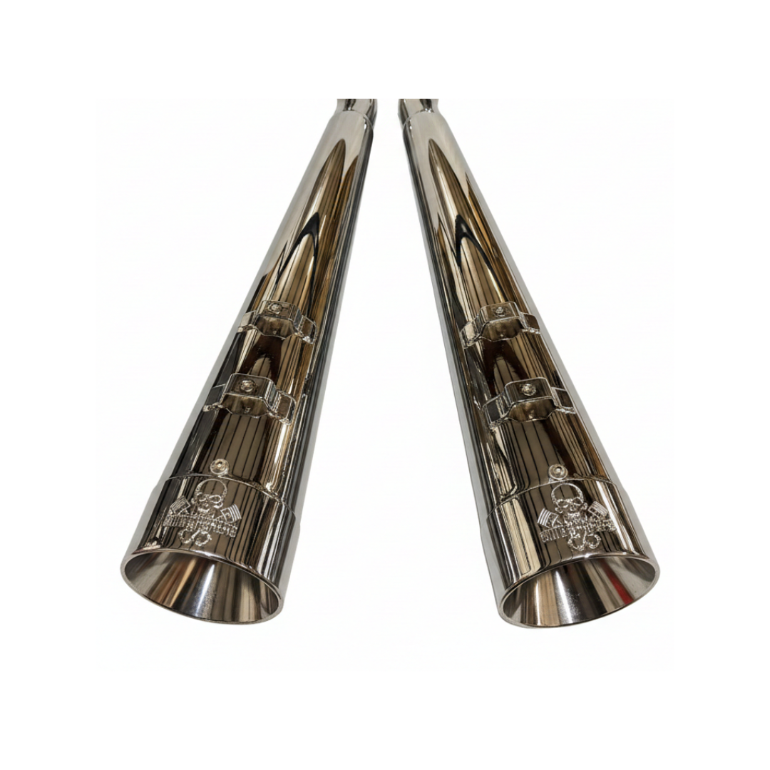 JACKMAN バッファー Harley M8 Slip-On Exhaust Muffler for 2017-Up Touring Models
