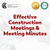 Effective Construction Meetings & Meeting Minutes