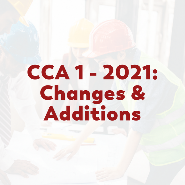 CCA 1 - 2021: Changes & Additions