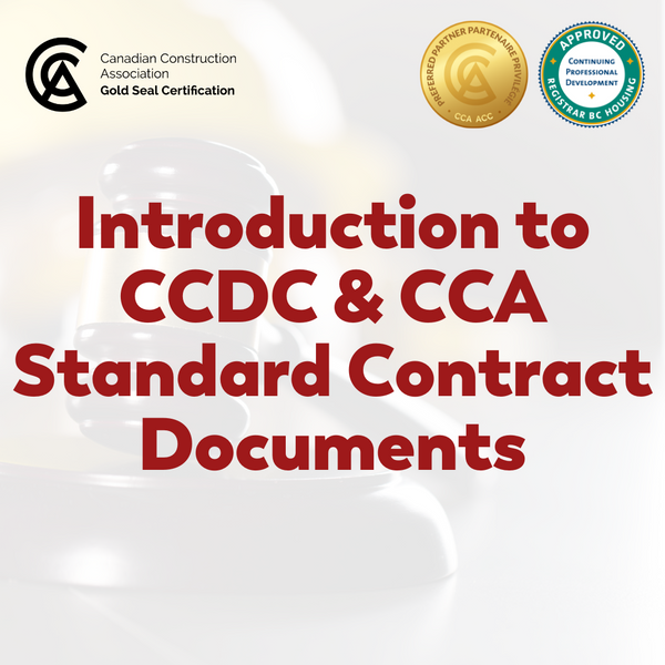 Introduction to CCDC & CCA Standard Contract Documents