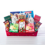 Christmas Cheer gift basket front view