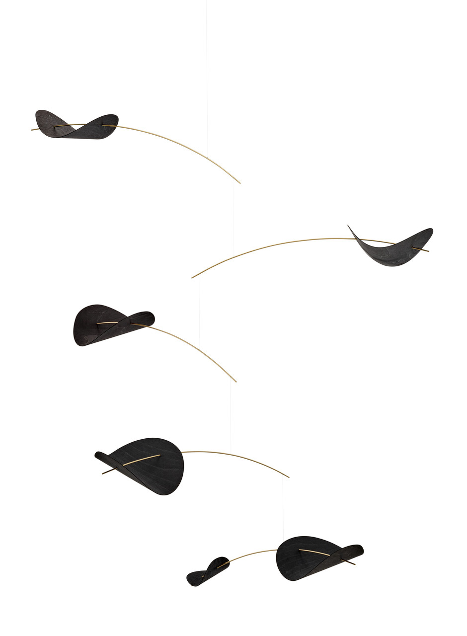 FLENSTED mobiles　新品　Drifting Clouds Flensted hanging art | Drifting Clouds | Black | Size L