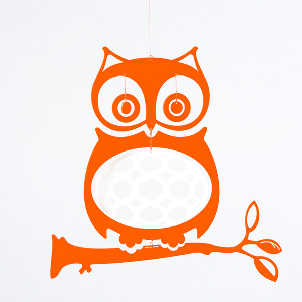 Wise Ol' Owl Mobile in Orange