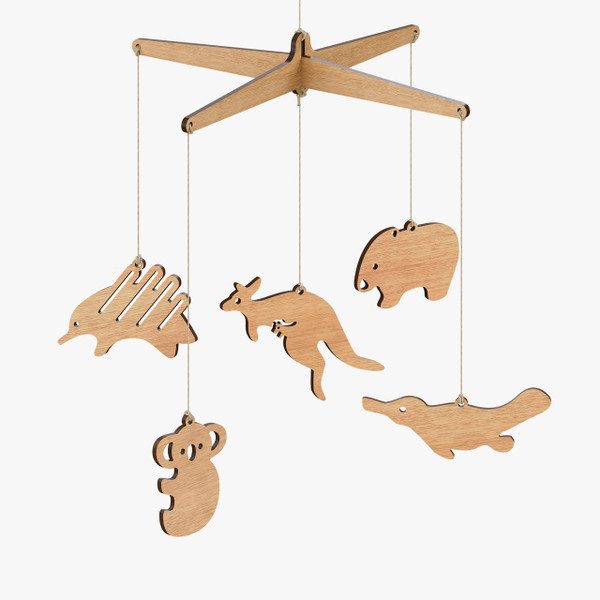 Byrne Woodware Australian Animals Baby Mobile