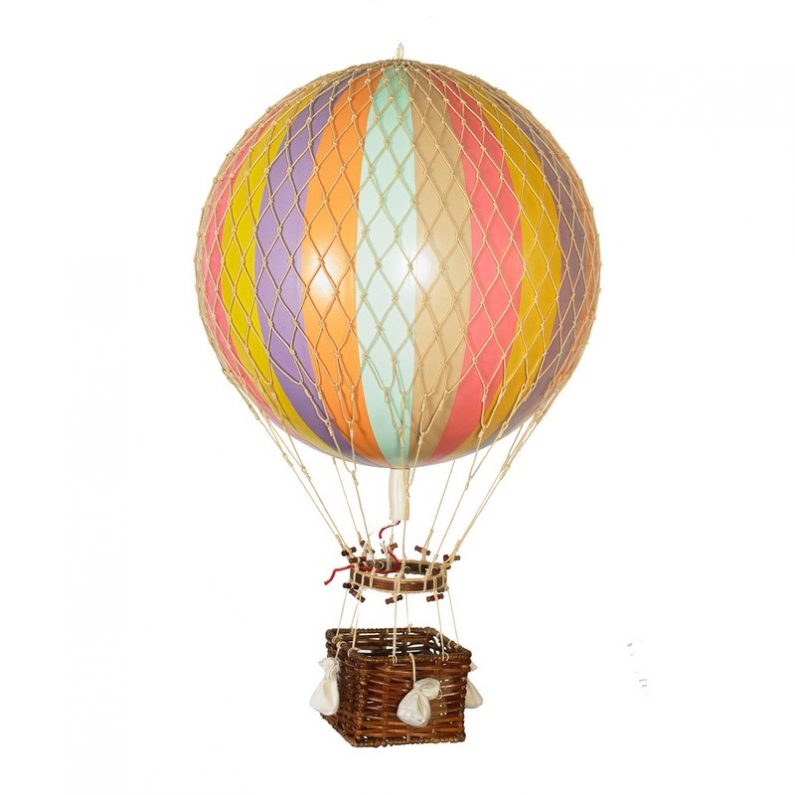 Authentic Models Hot Air Balloon Rainbow Mobile 18cm 