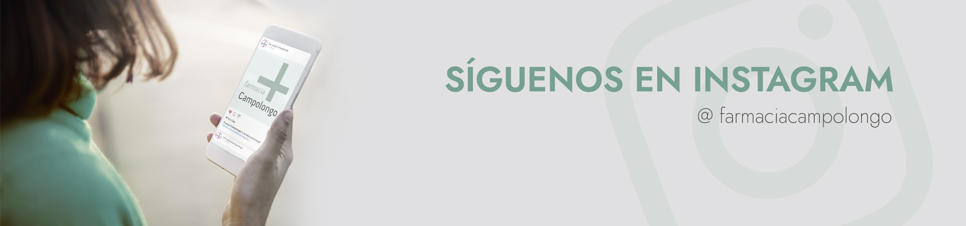 Síguenos en instagram Farmacia Campolongo en Pontevedra