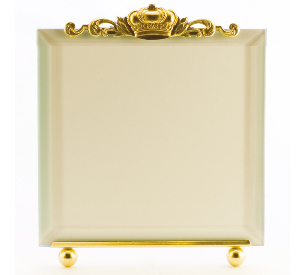 La Paris Crown 7 x 7 Inch Brass Picture Frame
