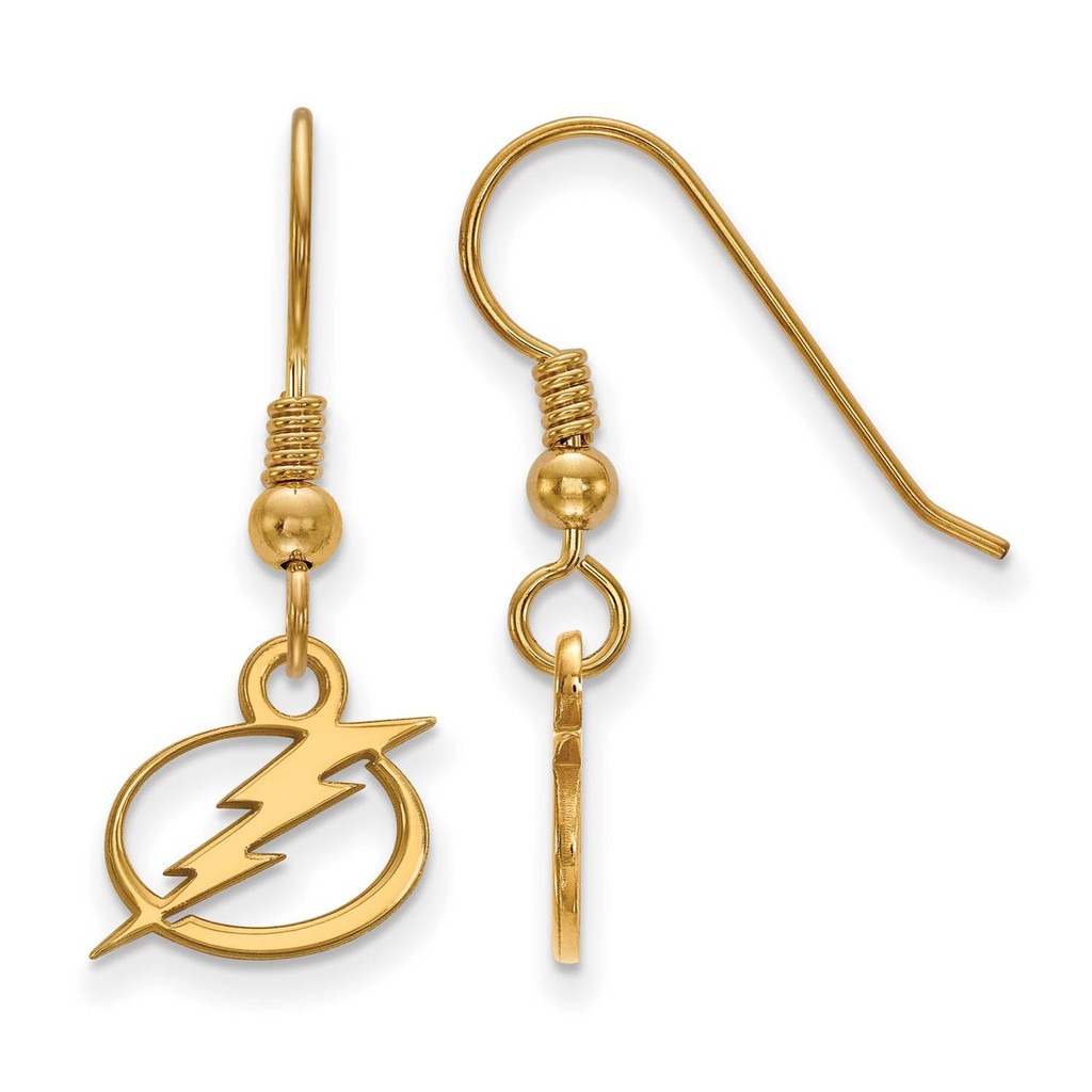 Tampa Bay Ligtning x-Small Dangle Earring Wire in Gold-plated Silver by LogoArt MPN: GP006LIG