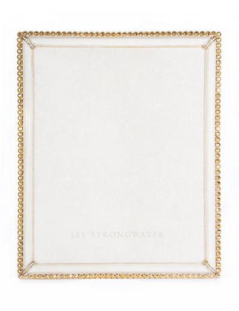 Jay Strongwater Laetitia Gold Stone Edge 8 x 10 Inch Picture Frame MPN: SPF5512-292