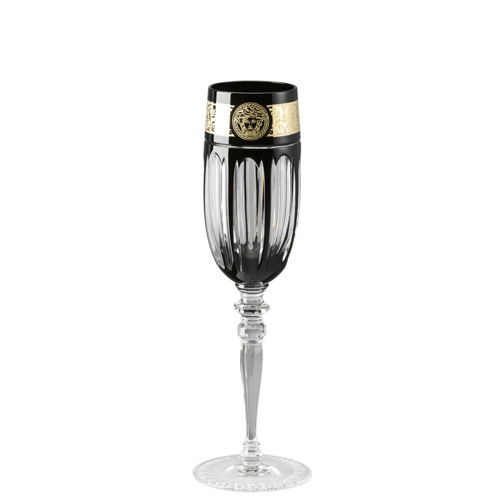 Versace Black Medusa Gala Prestige Champagne Flute, MPN: 69053-329072-40820, UPC: 790955988941