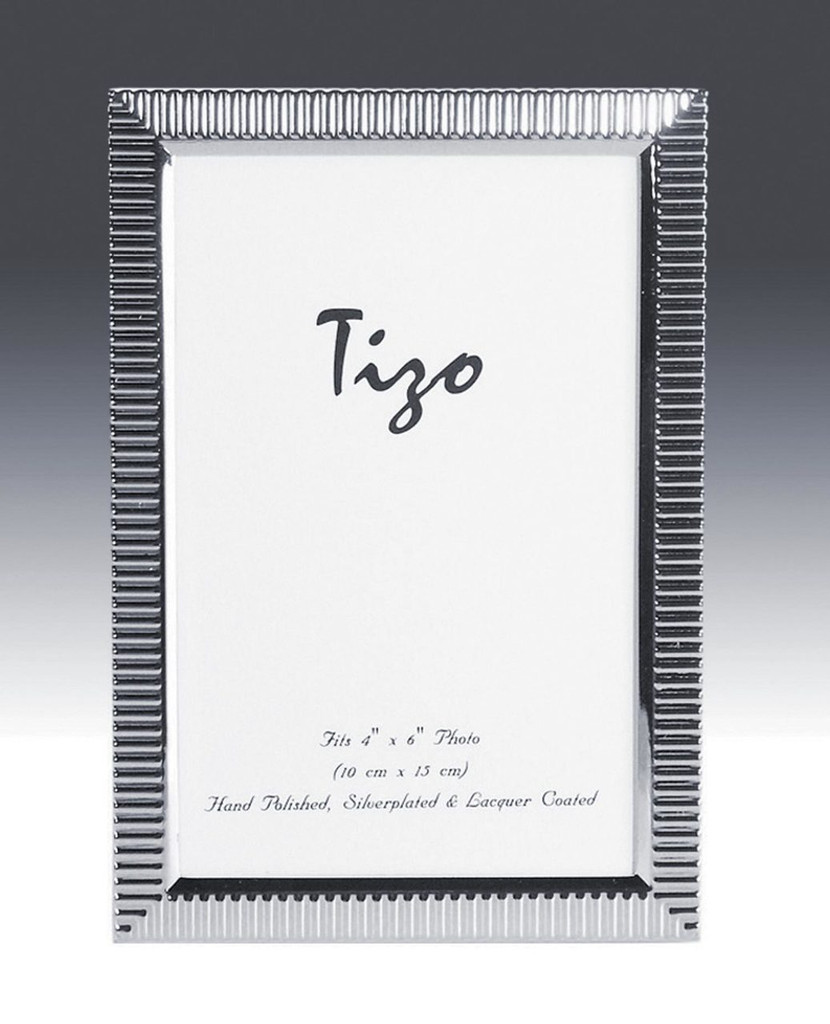 Tizo Fortress 4 x 6 Inch Silver Plated Picture Frame, MPN: 2005-46