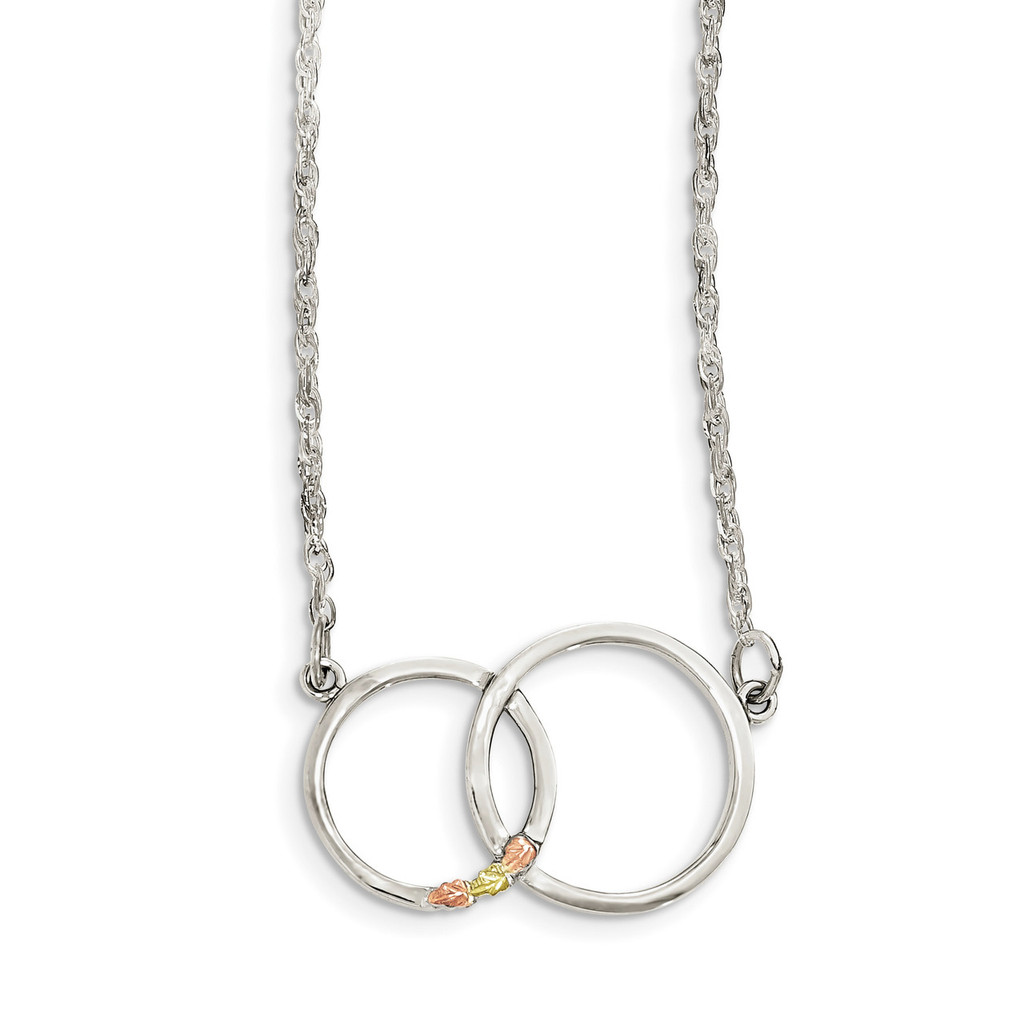 Circle Necklace 18 Inch 12k Gold Sterling Silver MPN: QBH194-18, UPC: 31902384691