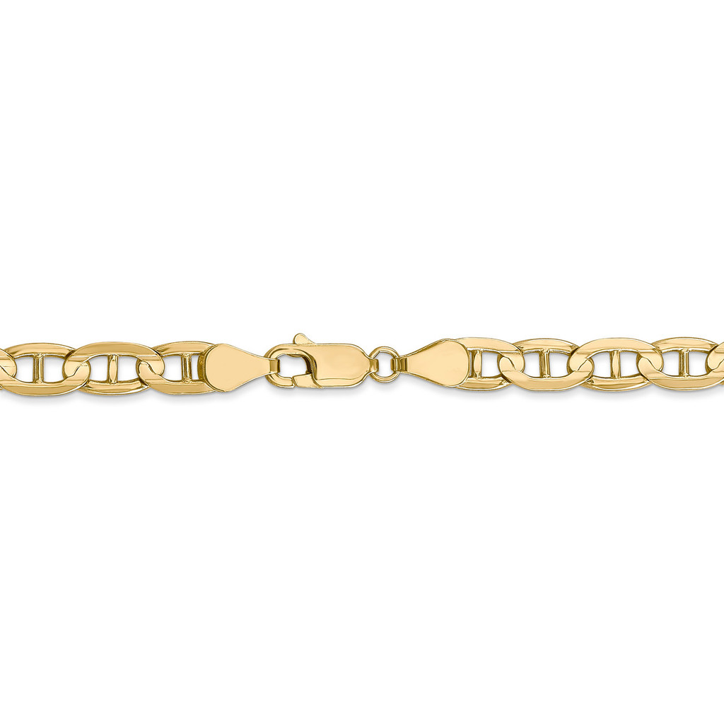 5.25mm Concave Anchor Chain 24 Inch 14k Gold HB-1317-24
