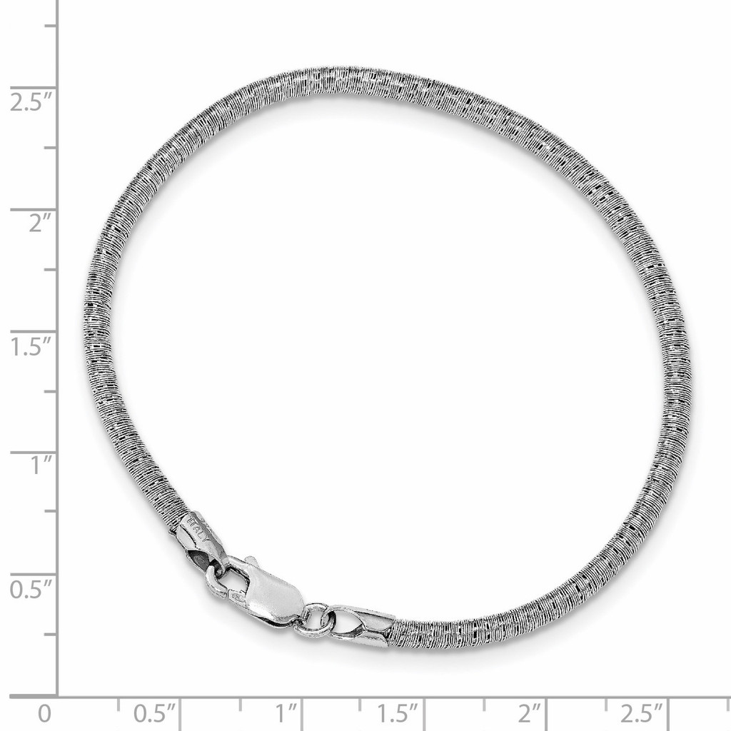 Fancy Mesh Bracelet 7.5 Inch Sterling Silver HB-QLF951-7.5