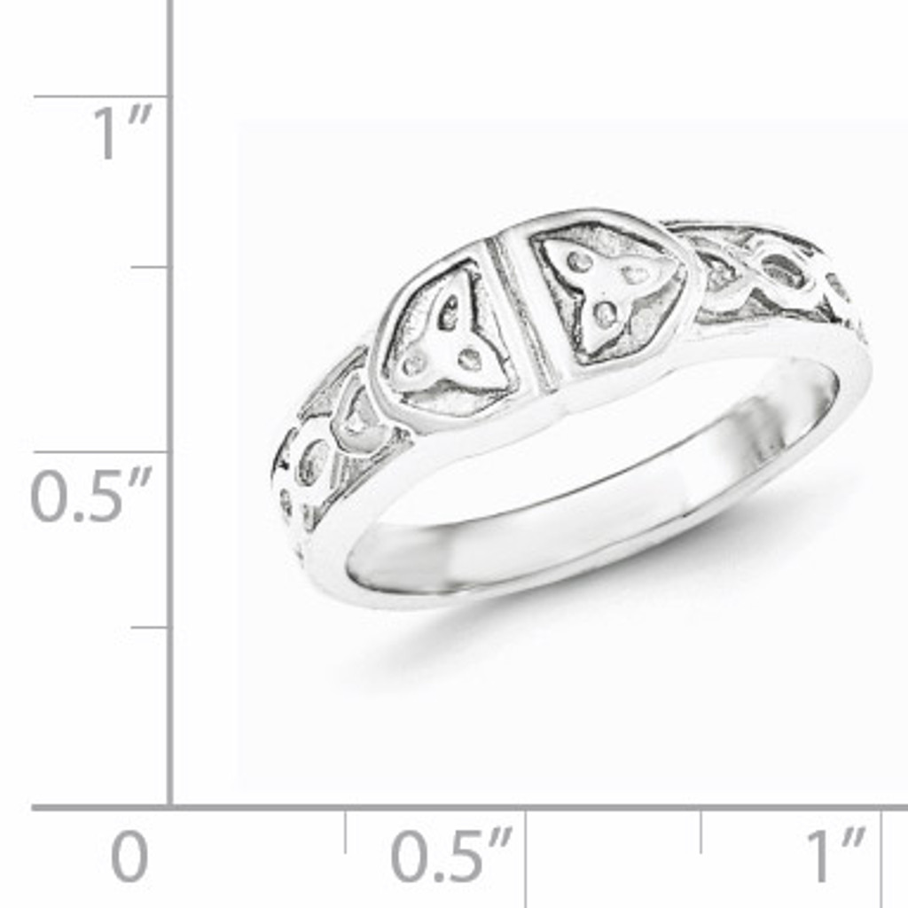 Polished Fancy Ring Sterling Silver QR6194-6