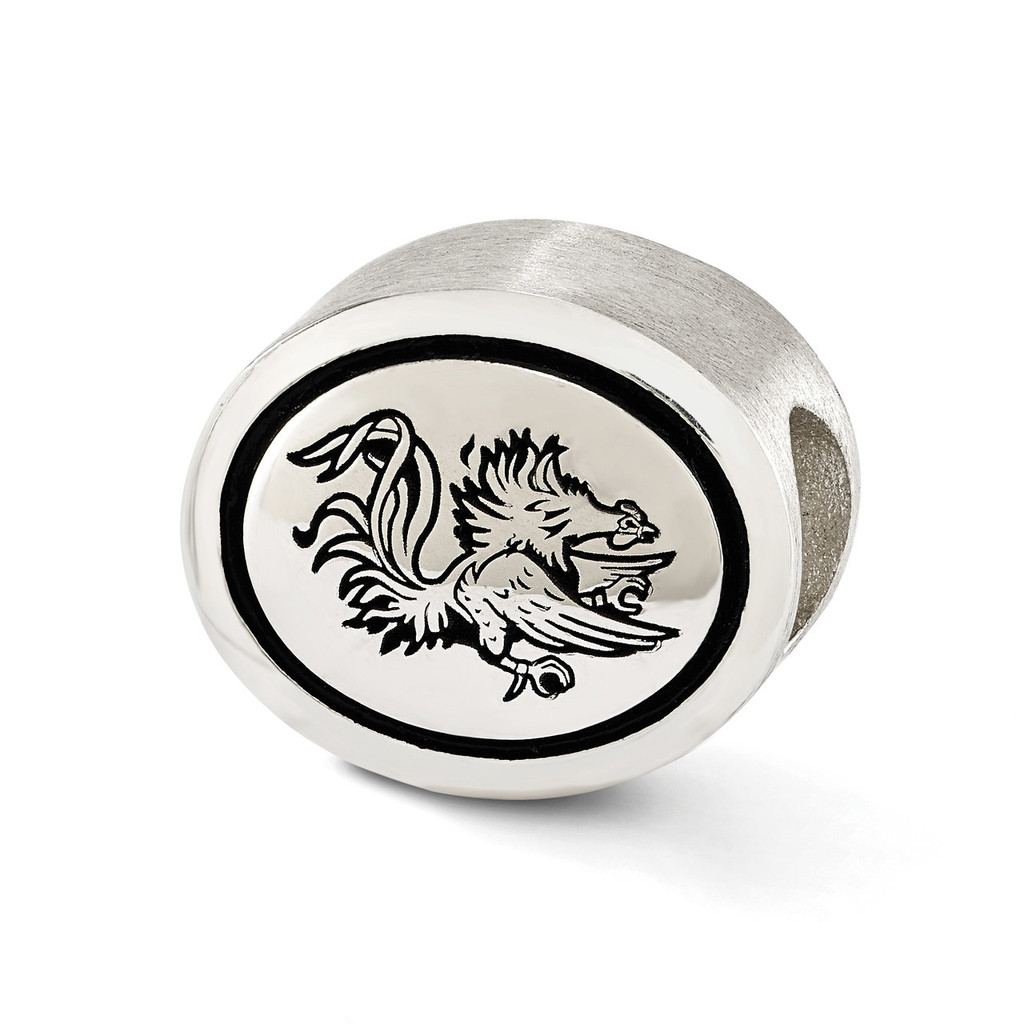 Antiqued University of South Carolina Collegiate Bead Sterling Silver MPN: QRS3306 UPC: 886774254807