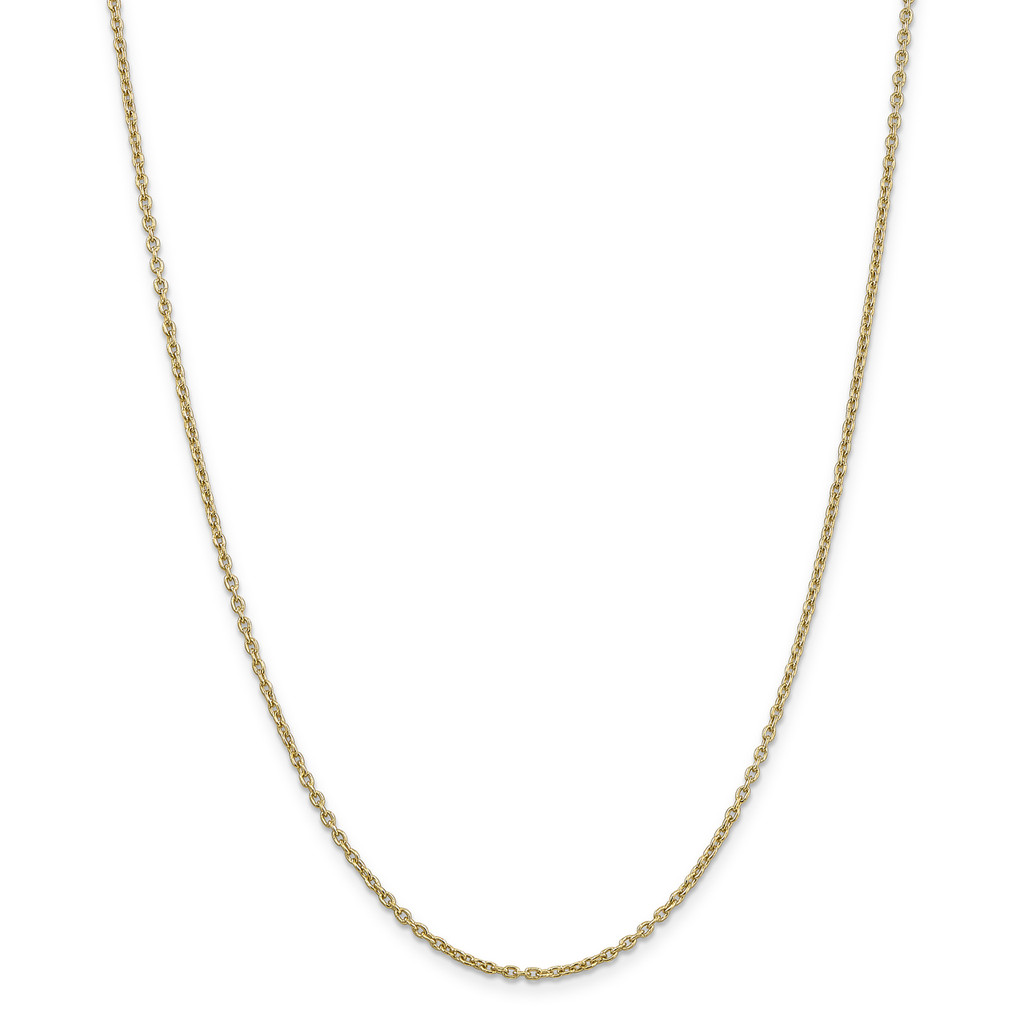 14k Yellow Gold 2mm Cable Chain 22 Inch, MPN: PEN216-22