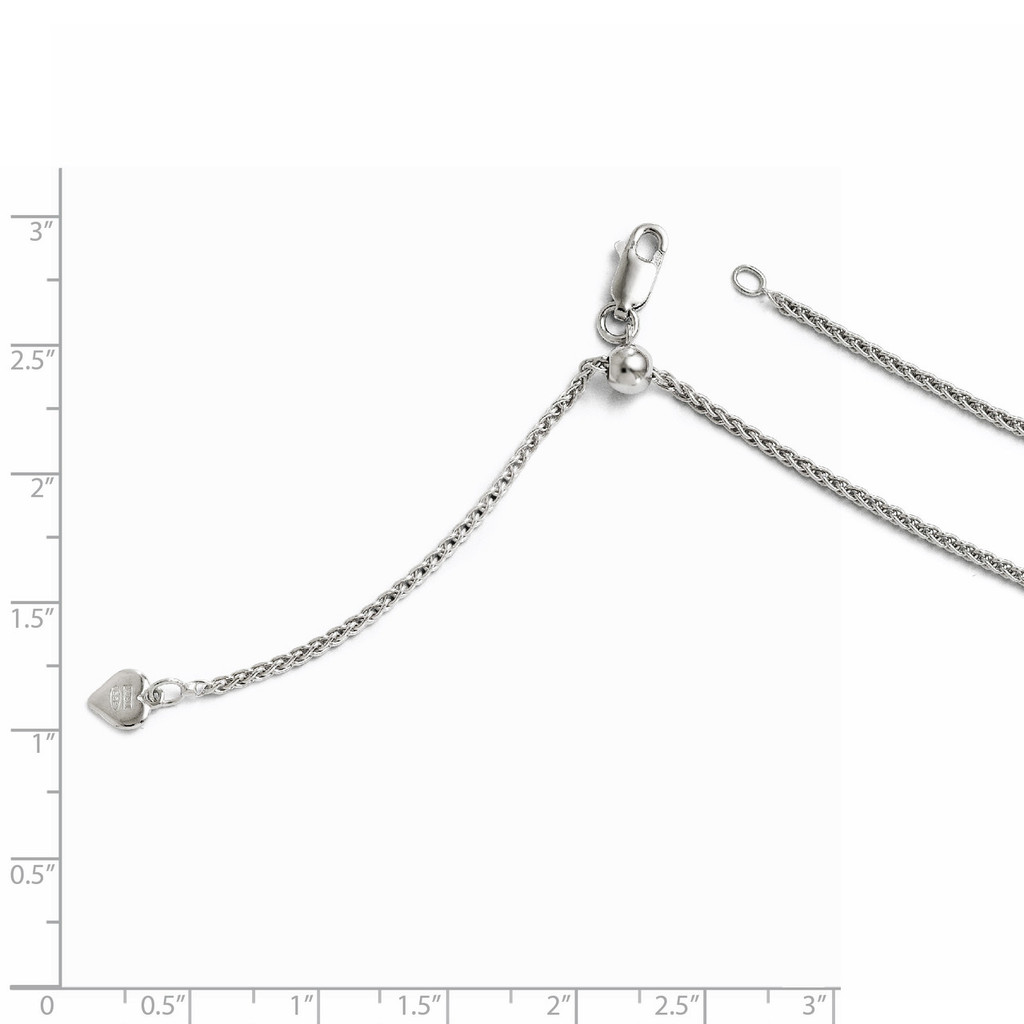 Adjustable Spiga Chain 22 Inch - Sterling Silver HB-FC20-22
