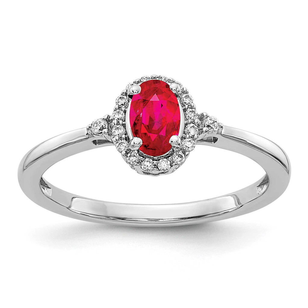 Ruby and Diamond Ring 14k White Gold MPN: RM5756-RU-010-WA UPC: 883957391175
