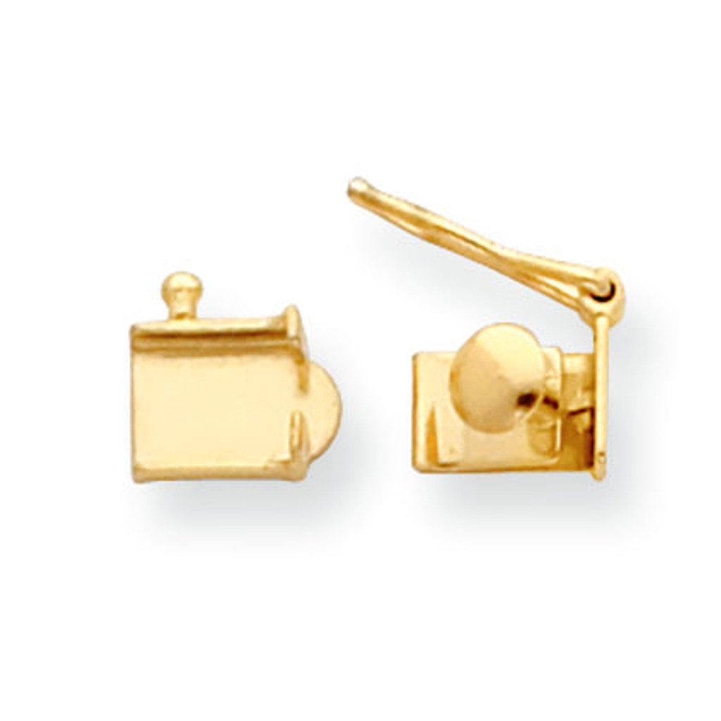 14k Yellow Gold Replacement Tongue for Push Box Clasp, MPN: YG1858X
