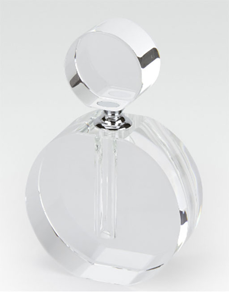 Tizo Crystal Glass Perfume Bottle Flat Round, MPN: PH548PB