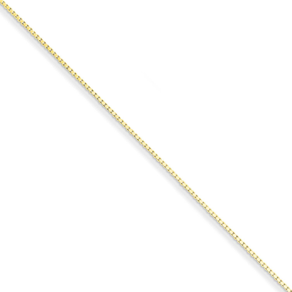 Flash Gold-Plated .90mm Box Chain Sterling Silver, MPN: QBX019G-18, UPC: 886774570310