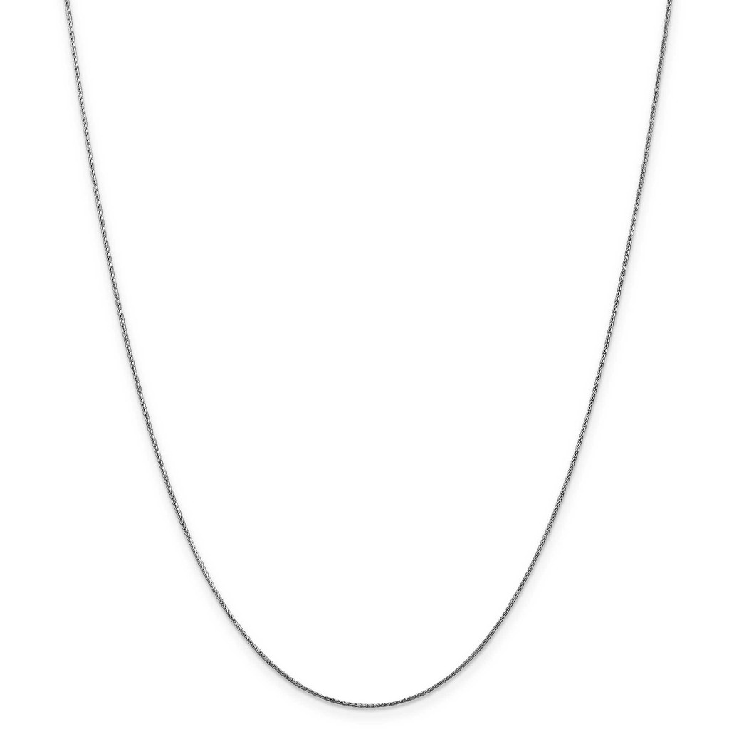 .65mm Diamond-Cut Spiga with Lobster Clasp Chain 26 Inch 14k White Gold, MPN: PEN153-26, UPC: