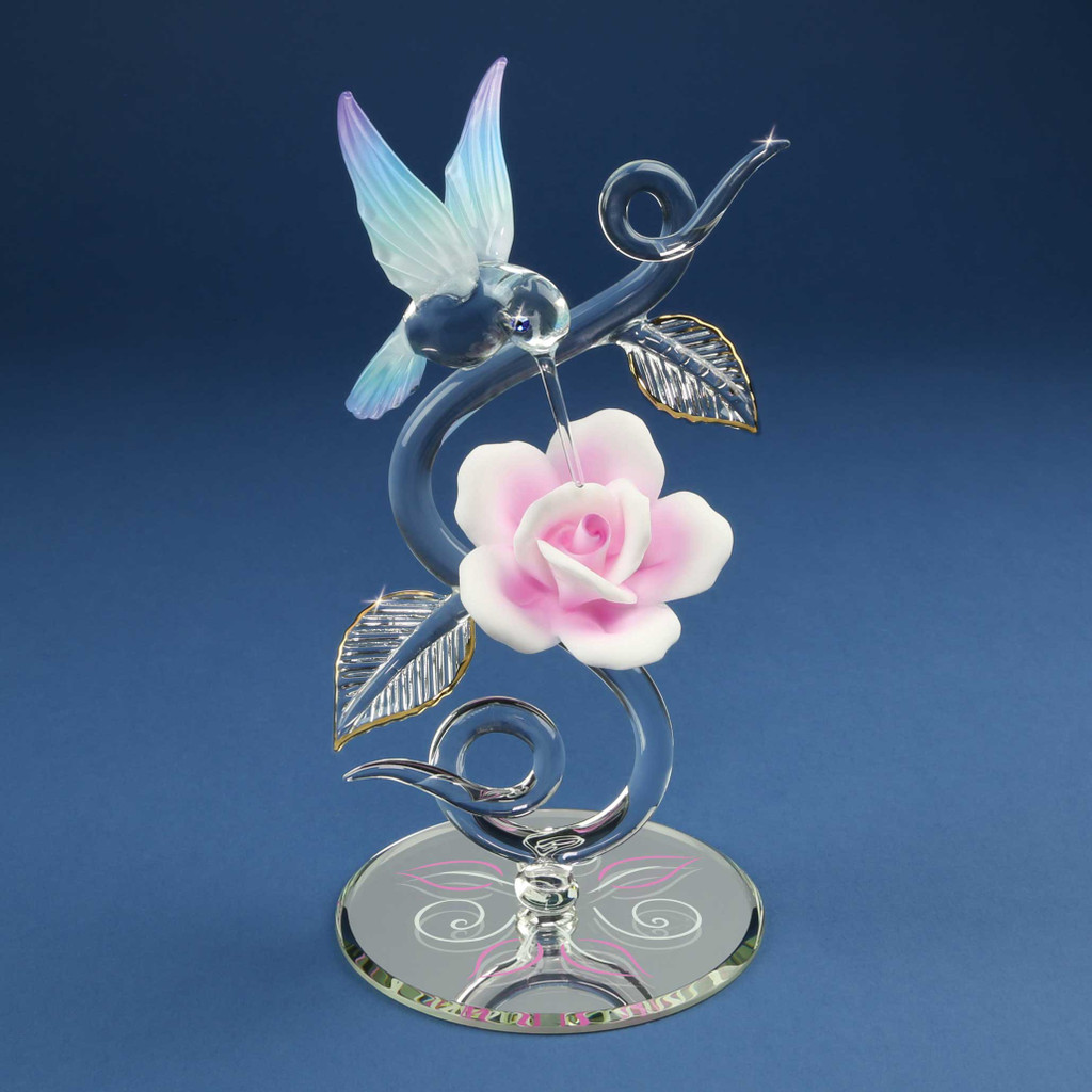 Hummingbird, Rose Vine Glass Figurine MPN: GM19270 UPC: 708873038129