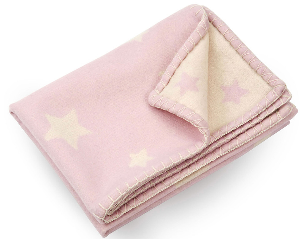 Halcyon Days Baby Girl Pink Merino Cashmere Blanket, MPN: SABCP26MCB, EAN: 5056327806875