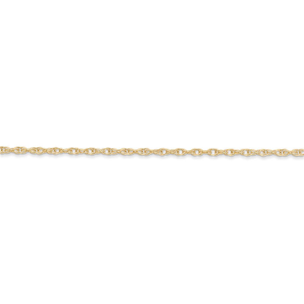1.35mm Carded Cable Rope Chain 18 Inch 14k Gold 10RY-18