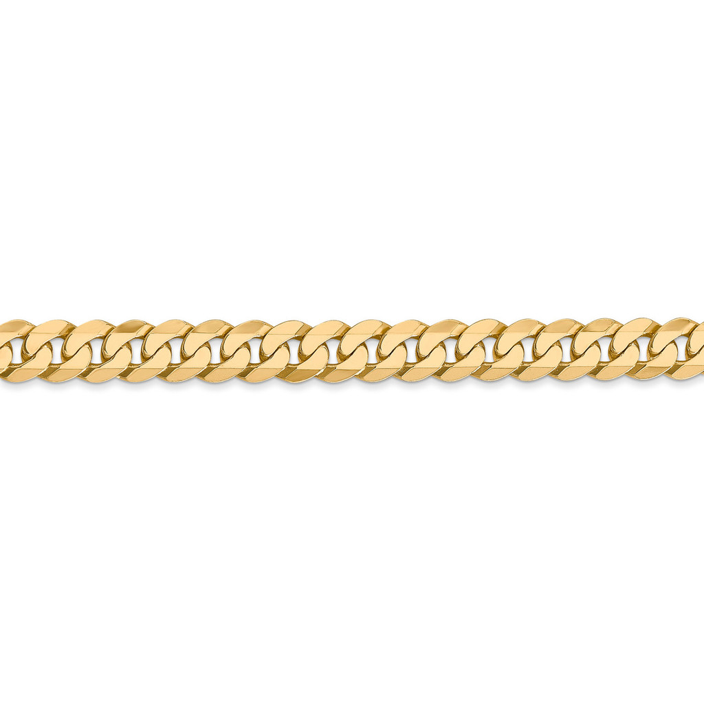 6.1mm Beveled Curb Chain 20 Inch 14k Gold FBU160-20