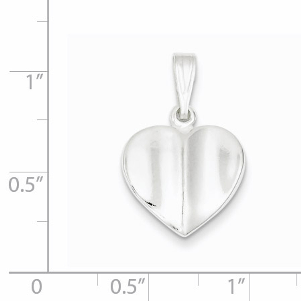 Heart Charm Sterling Silver QC4563