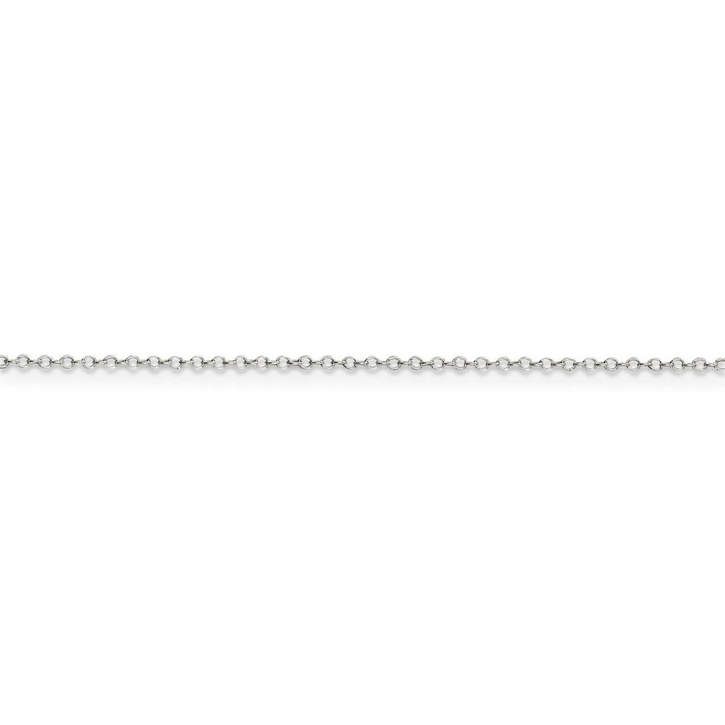 18 Inch 1mm Cable Chain Sterling Silver QCL025-18