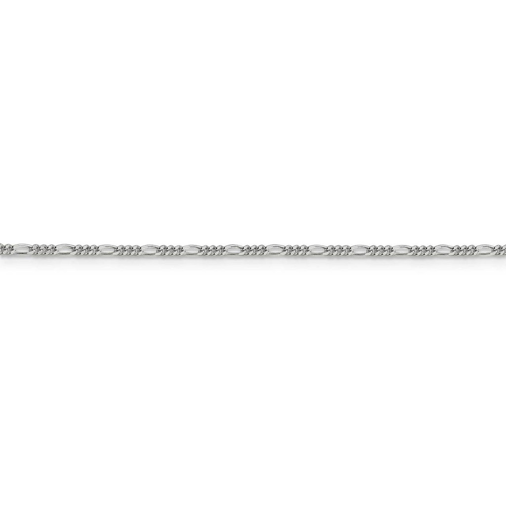18 Inch 1.5mm Figaro Chain Sterling Silver QFG040-18