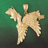 Pelican Pendant Necklace Charm Bracelet in Gold or Silver 2978 Pelican Pendant Necklace Charm Bracelet in Gold or Silver 2978