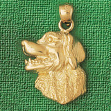 Labrador Dog Pendant Necklace Charm Bracelet in Gold or Silver 2114