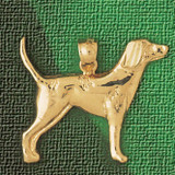 Red Setter Dog Pendant Necklace Charm Bracelet in Gold or Silver 2124