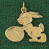 Rabbit Pendant Necklace Charm Bracelet in Gold or Silver 2744