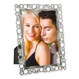 Silver-plated Metal Bubbles 5 x 7 Inch Picture Frame GM8013