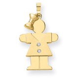 Diamond Kid Pendant 14k Gold XK461AA Diamond Kid Pendant 14k Gold XK461AA