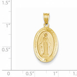 Miraculous Medal Pendant 14k Gold M1432